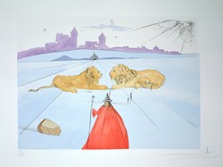 Judah from The Twelve Tribes of Israel, 1973 by Salvador Dali - Drypoint with etching and pochoir in colours sized 20x26 inches. Available from Whitewall Galleries